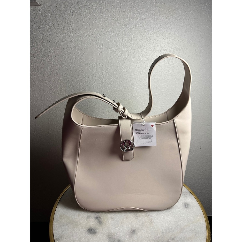 Lululemon Leather Alternative Shoulder Bag Cashmere LW9FX8S Hobo Tote